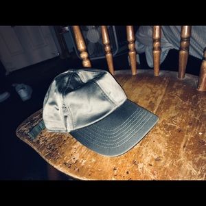 Satin Olive Green Cap
